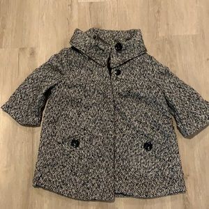 Black and white coat